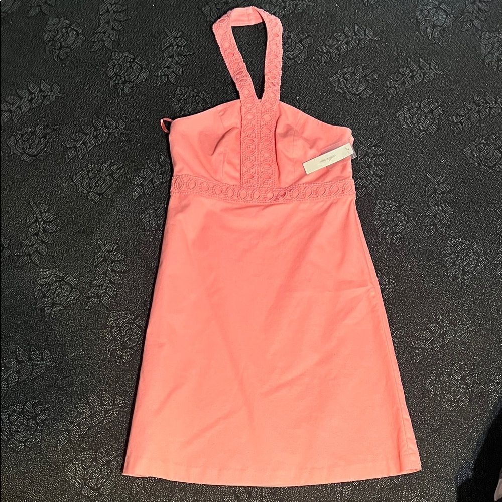 Merona Coral Pink Halter Sundress